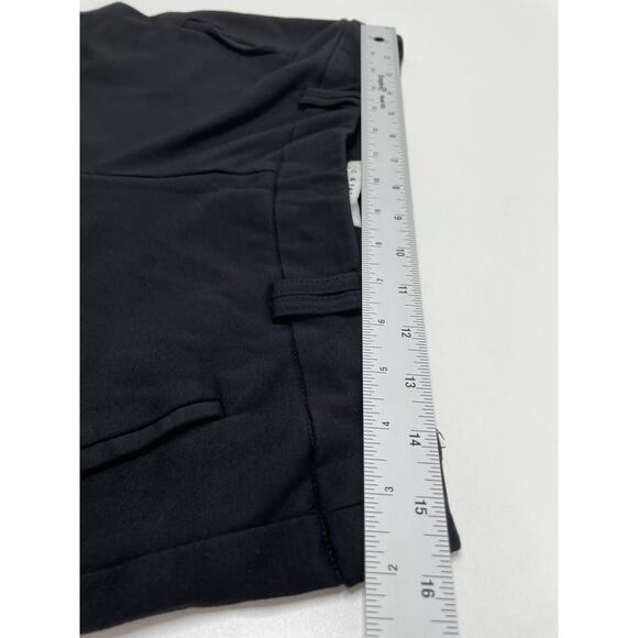 Zac & Rachel Knit Mid Rise Straight Cropped Pants Pull On Black Womens Sz Medium - Picture 9 of 11